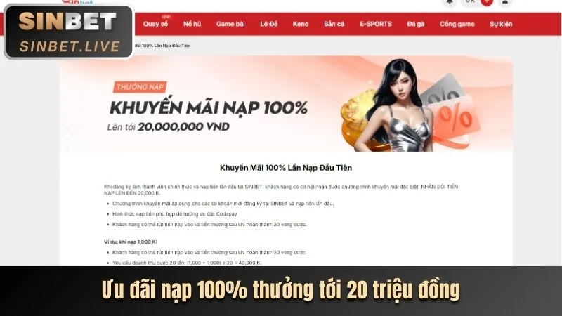 Ưu đãi hoàn trả hàng ngày tin68